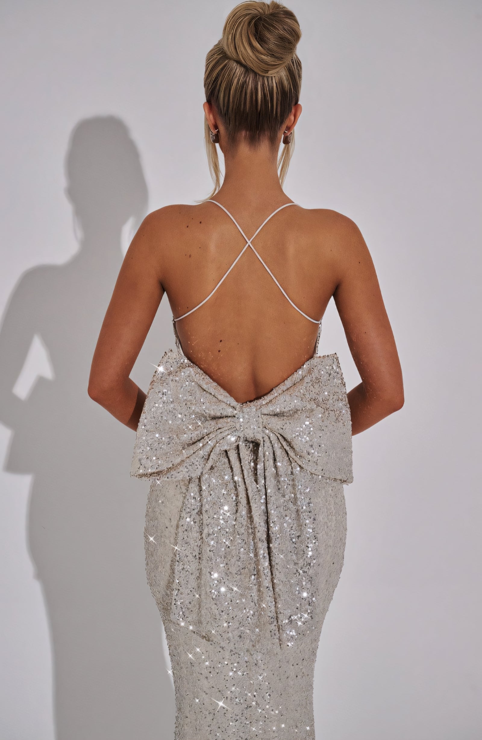 ARIEL MAXI DRESS - CHAMPAGNE SPARKLE