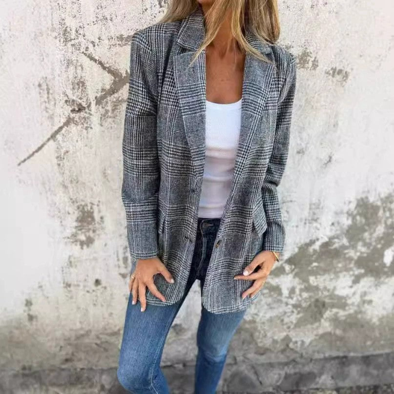 SOPHIE STYLISH BLAZER - GREY