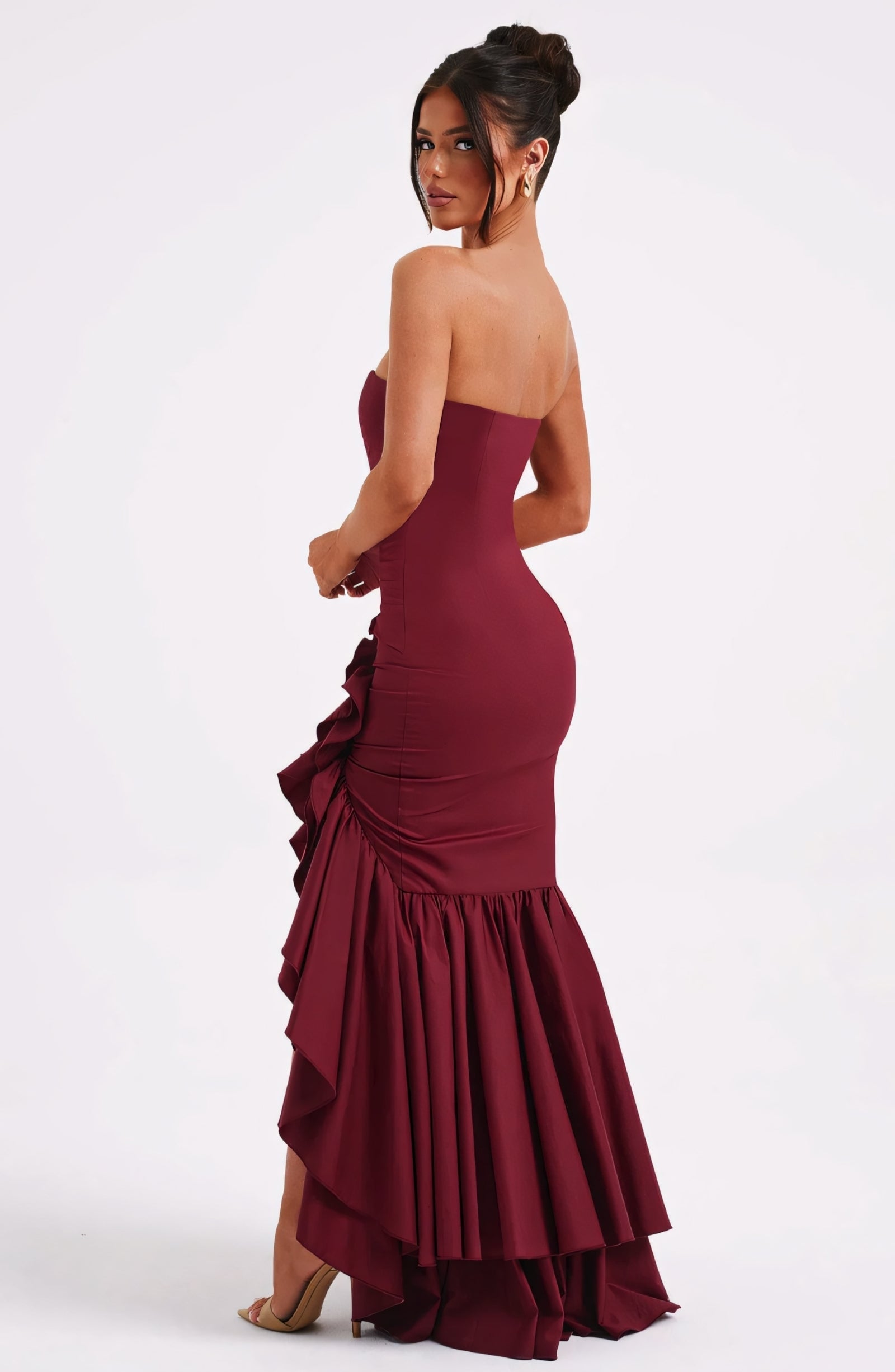 ROSE MAXI DRESS - WINE