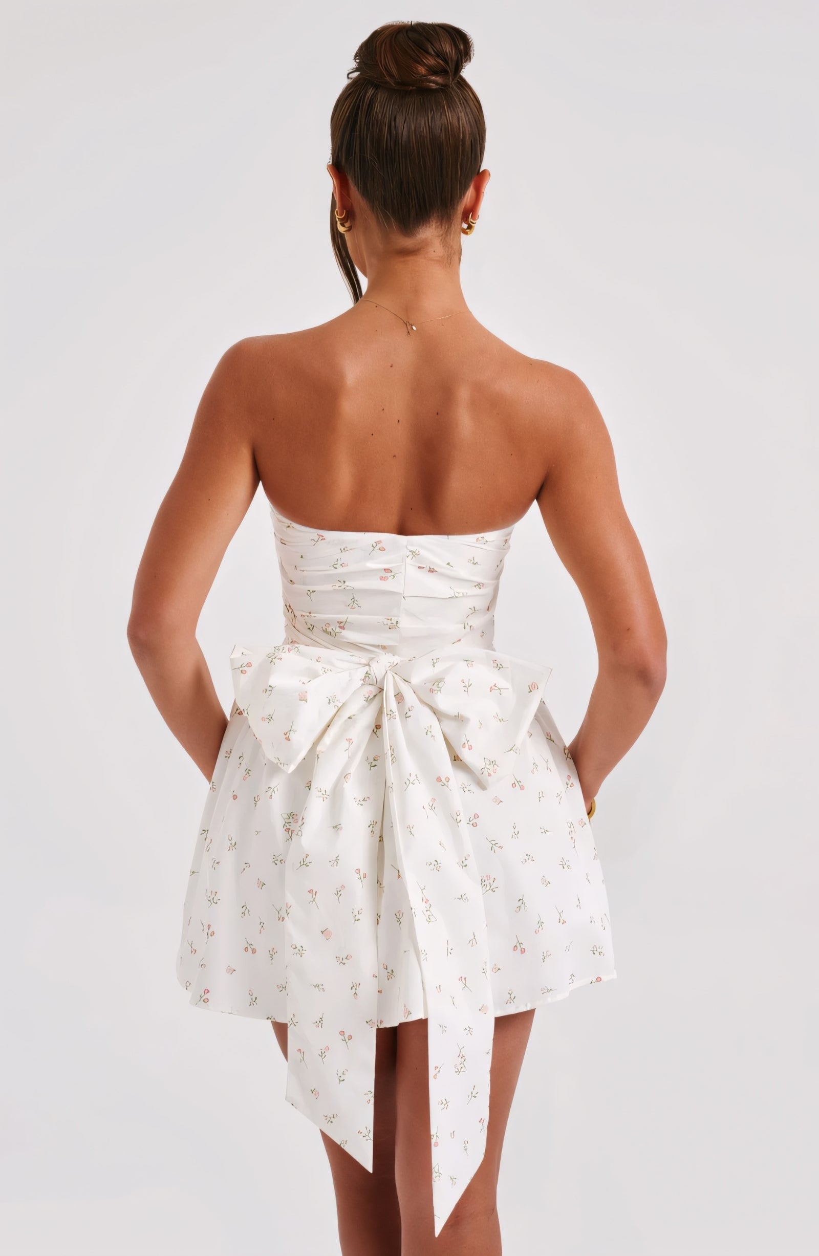 CHARLOT MINI DRESS - BLUSH FLORAL PRINT