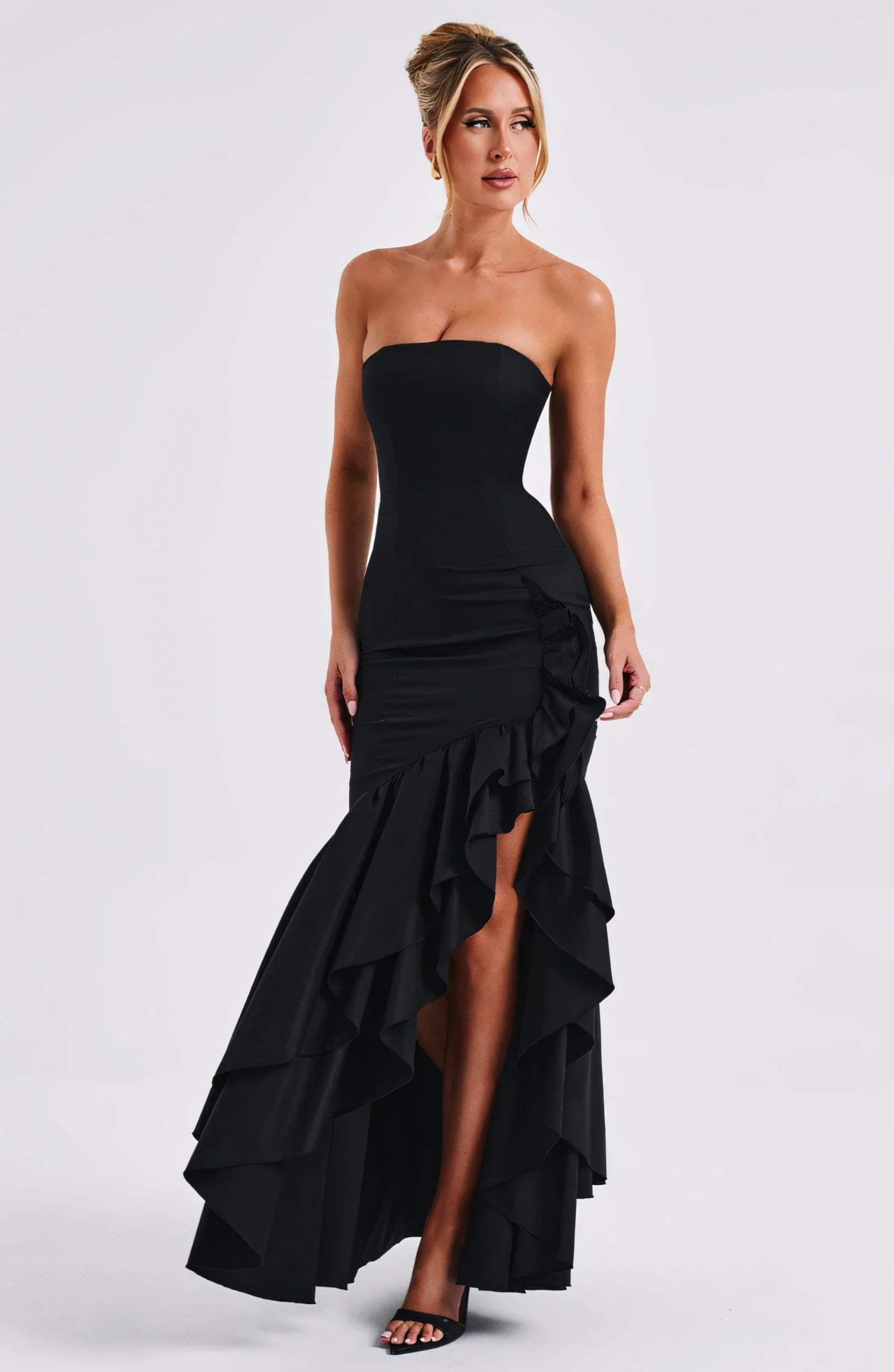 ROSE MAXI DRESS - BLACK