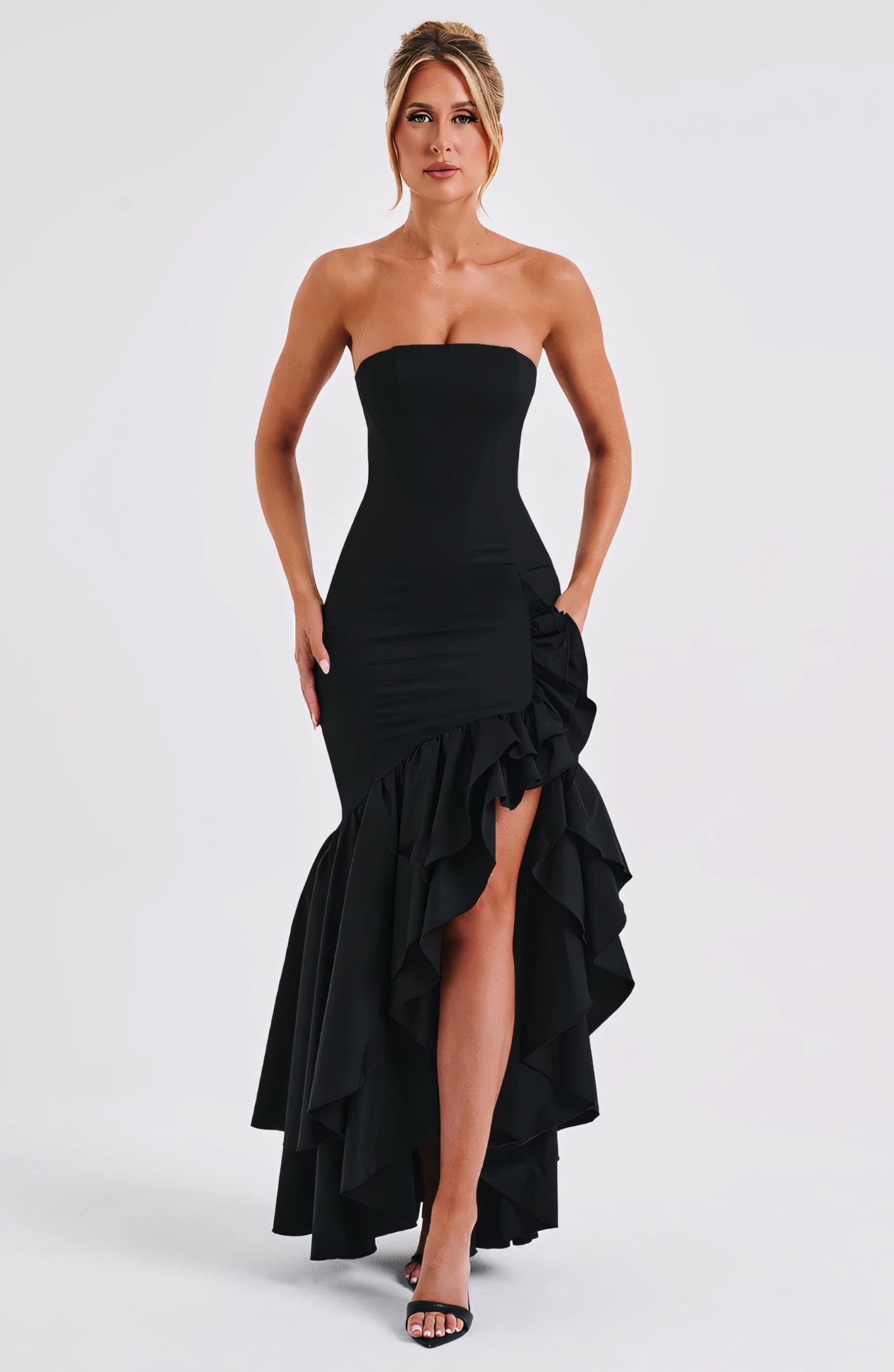 ROSE MAXI DRESS - BLACK