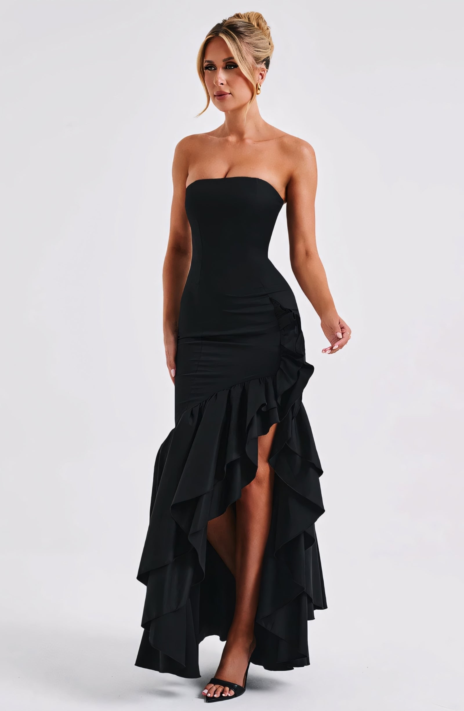 ROSE MAXI DRESS - BLACK