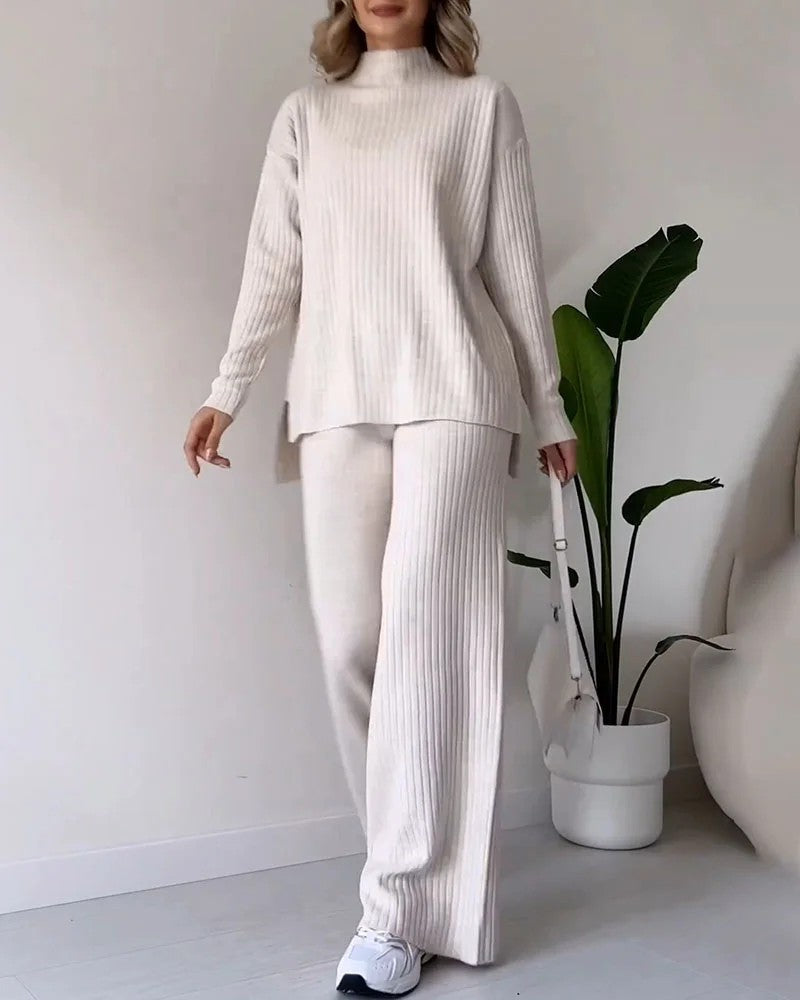 CLAIRE KNIT SET - WHITE