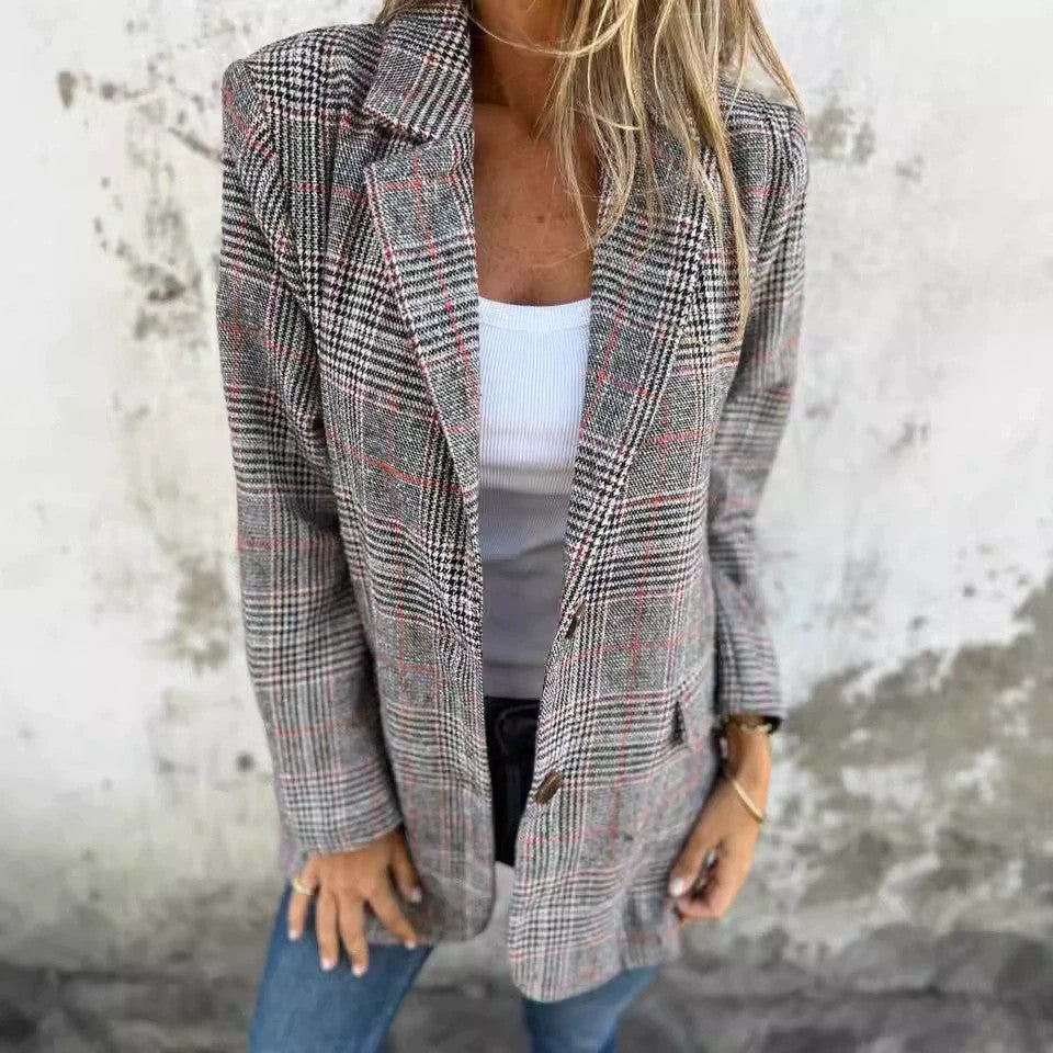 SOPHIE STYLISH BLAZER - GREY