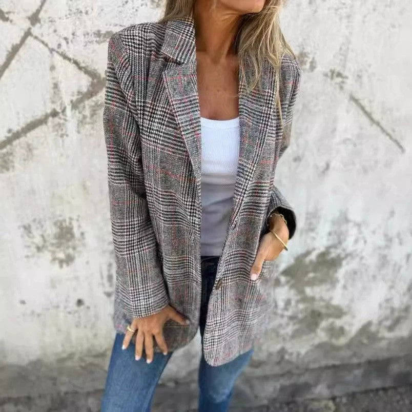 SOPHIE STYLISH BLAZER - GREY