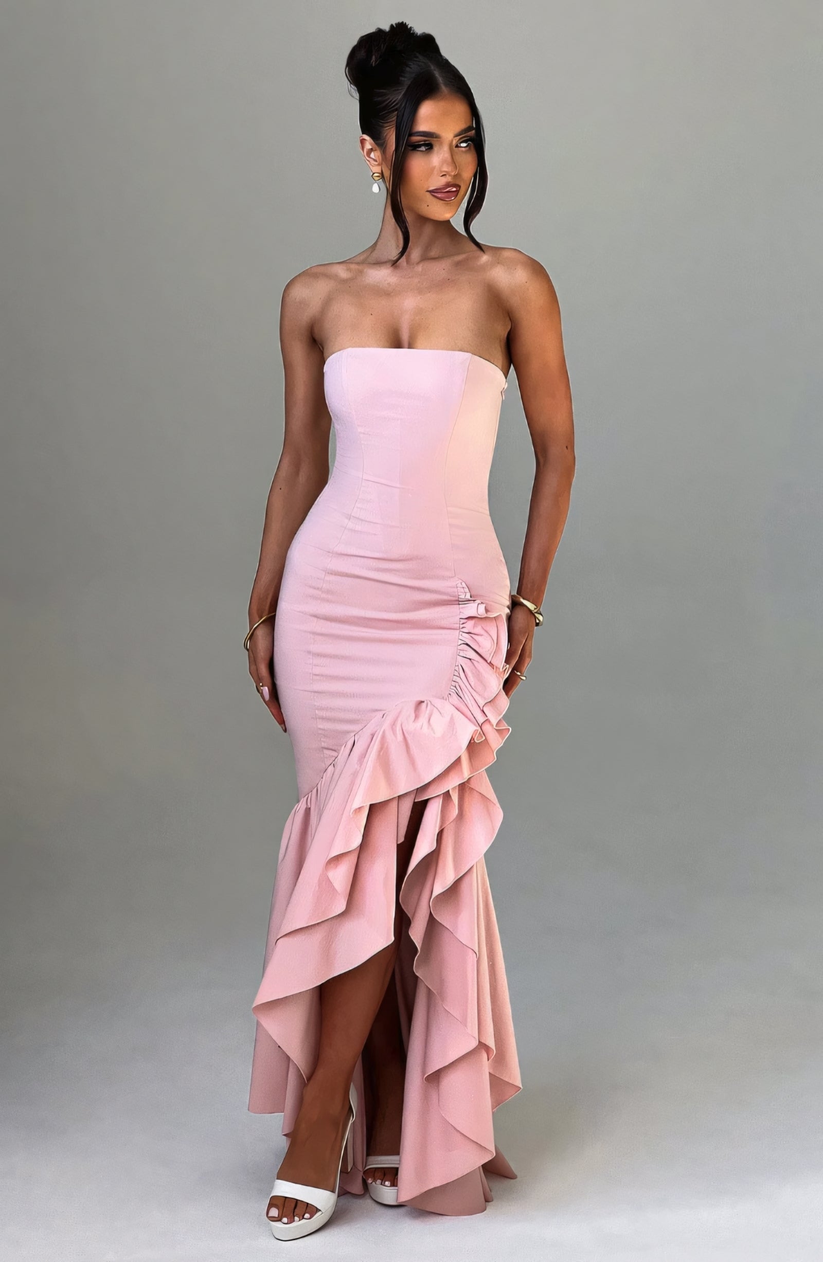 ROSE MAXI DRESS - BLUSH