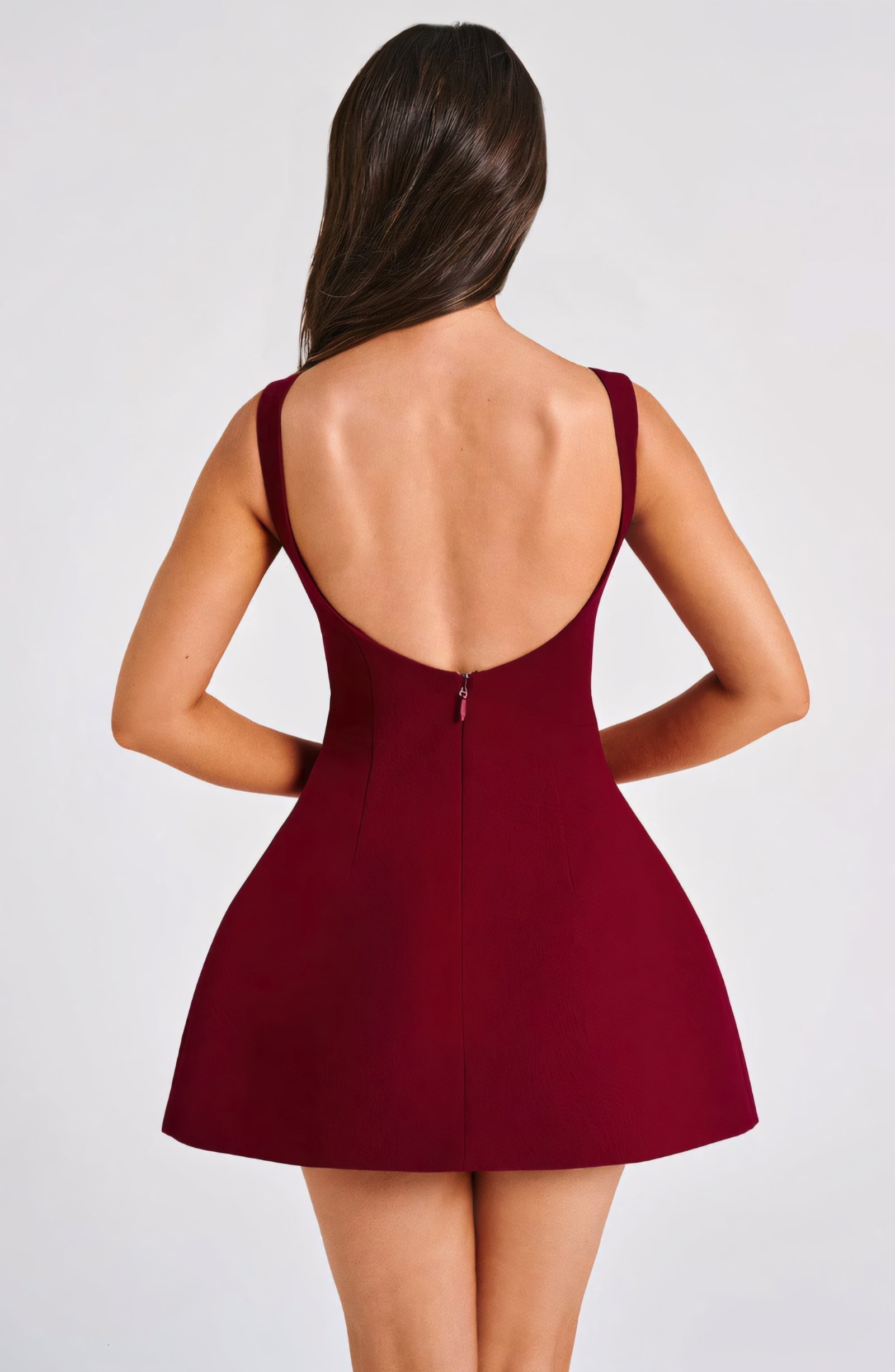 BEAU MINI DRESS - WINE