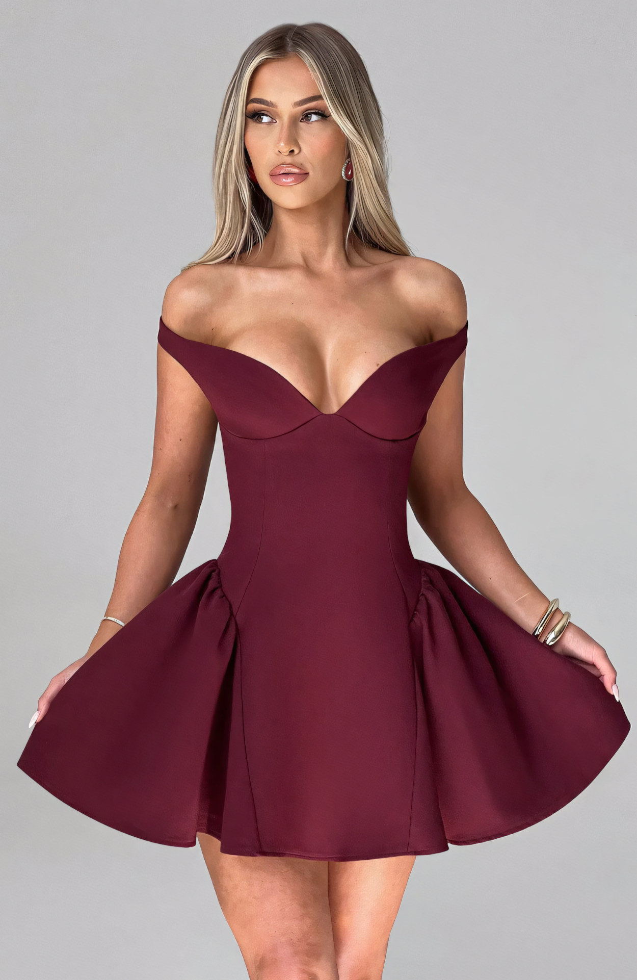 LUCA MINI DRESS - RED