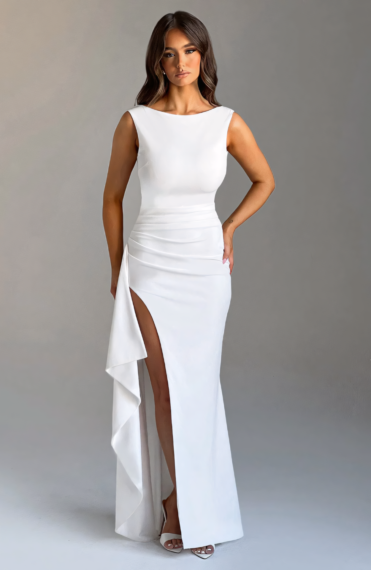 MADDY MAXI DRESS - WHITE