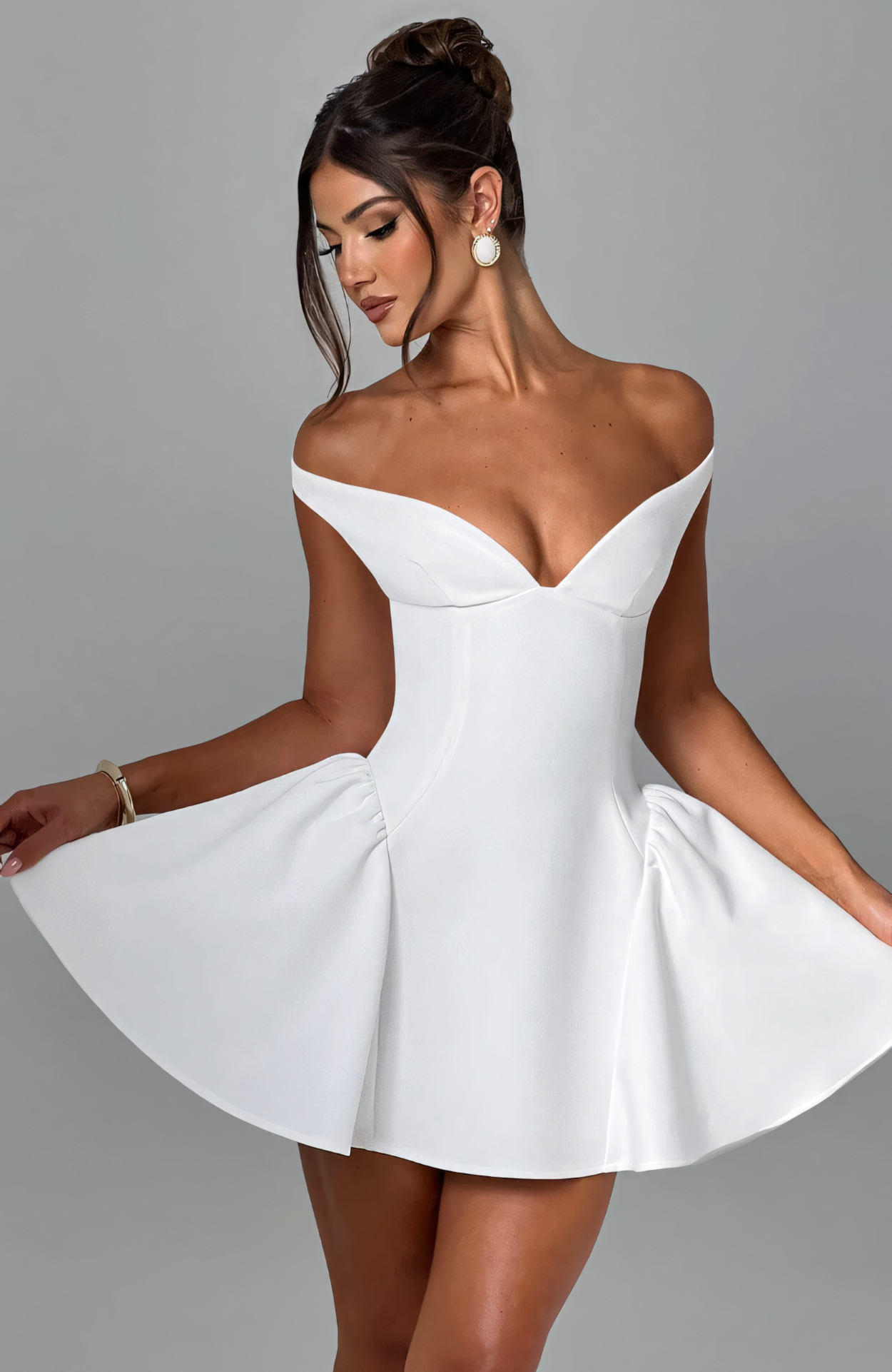 LUCA MINI DRESS - IVORY