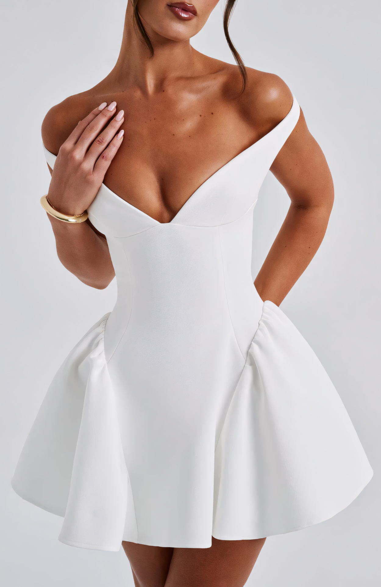 LUCA MINI DRESS - IVORY