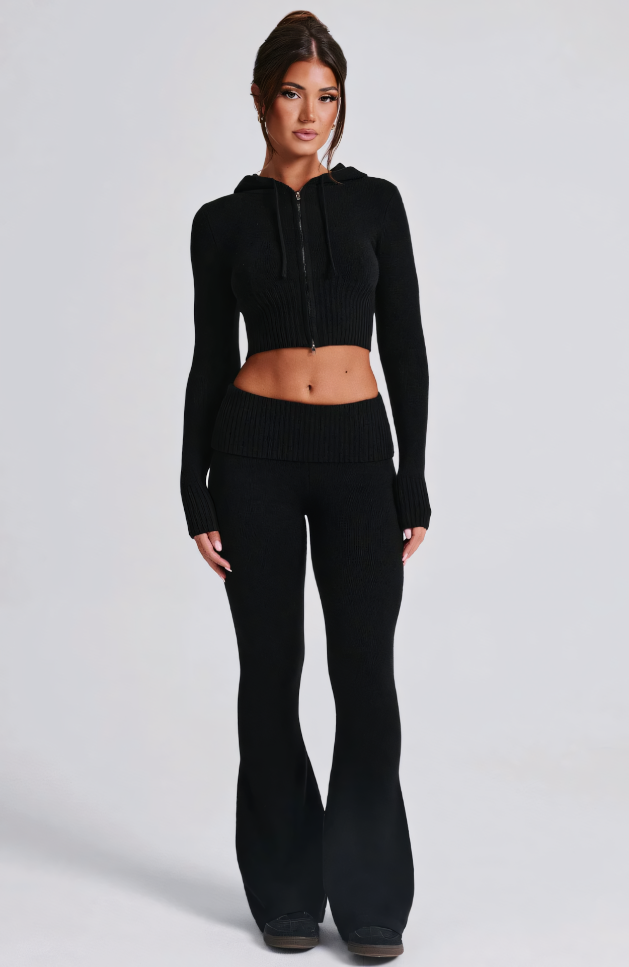 MARA KNIT SET  - BLACK