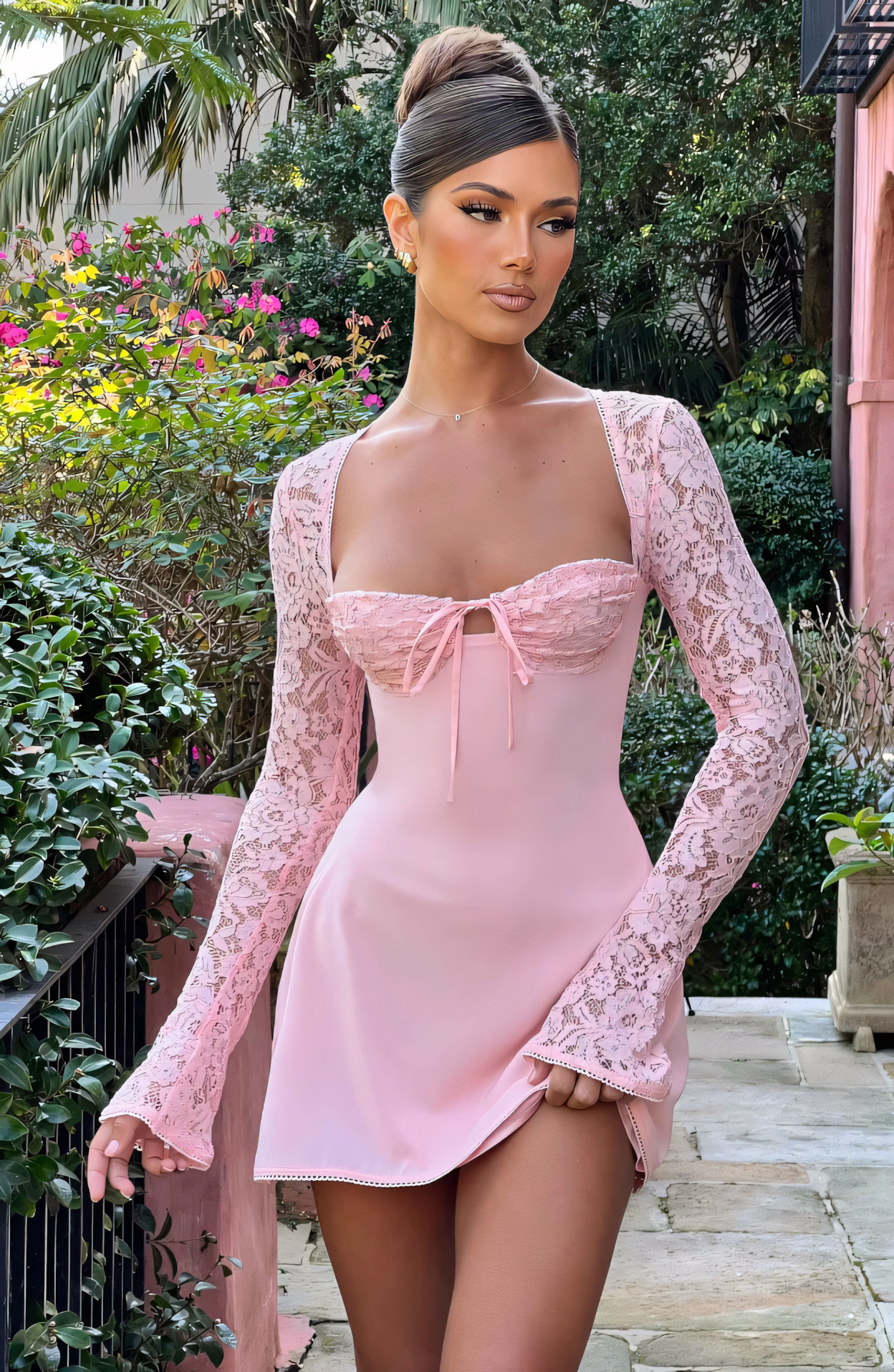 ANGELA MINI DRESS - PINK