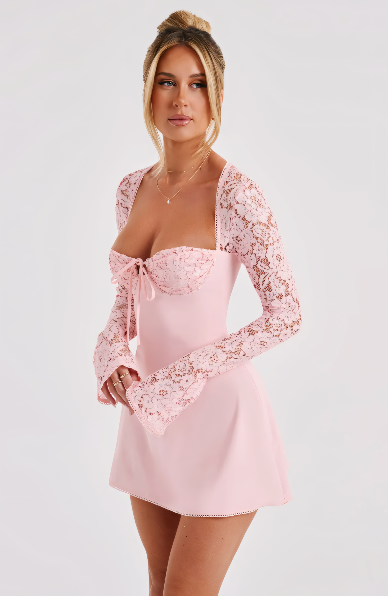 ANGELA MINI DRESS - PINK