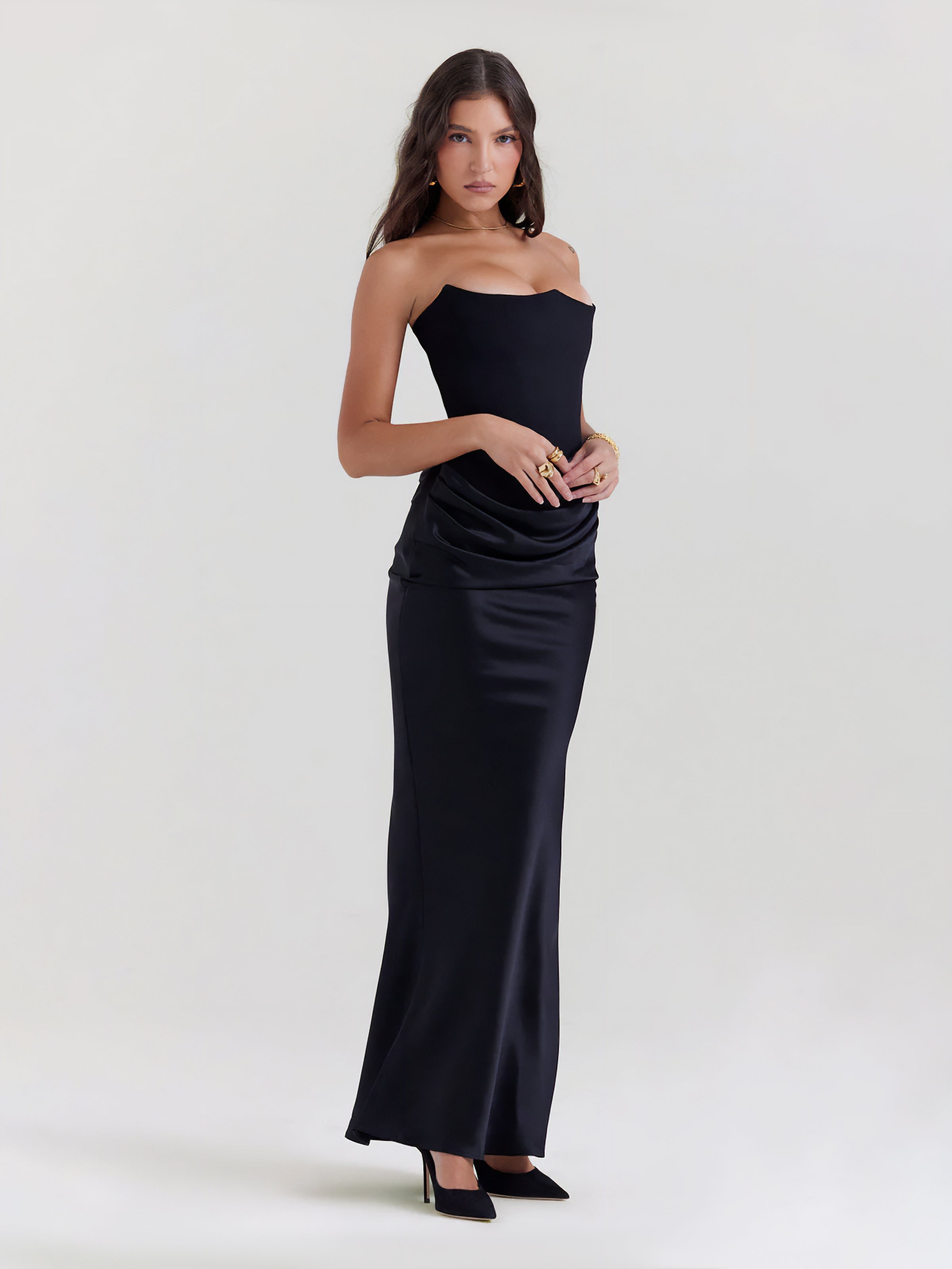 ROSALIND MAXI DRESS - BLACK