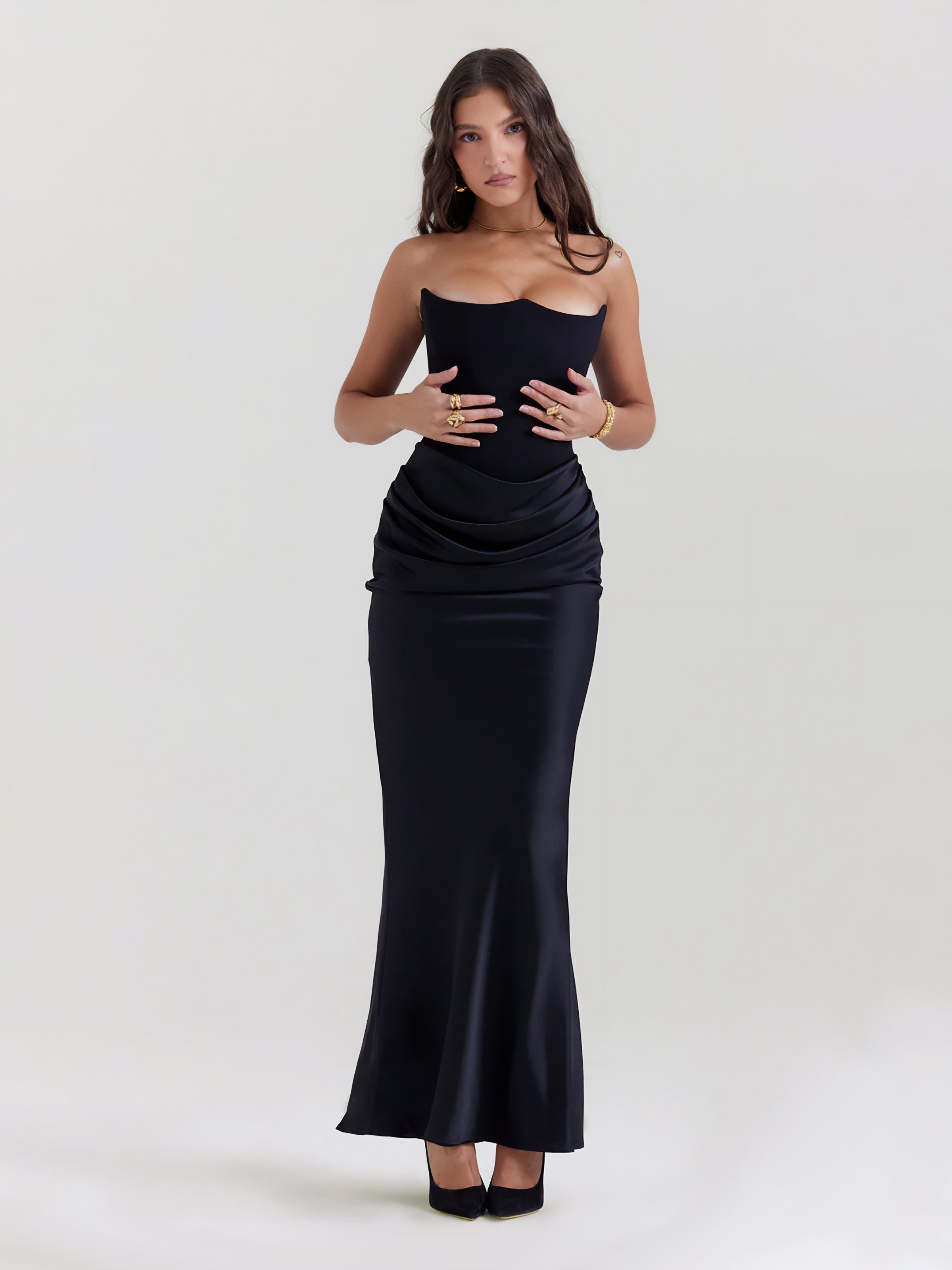 ROSALIND MAXI DRESS - BLACK