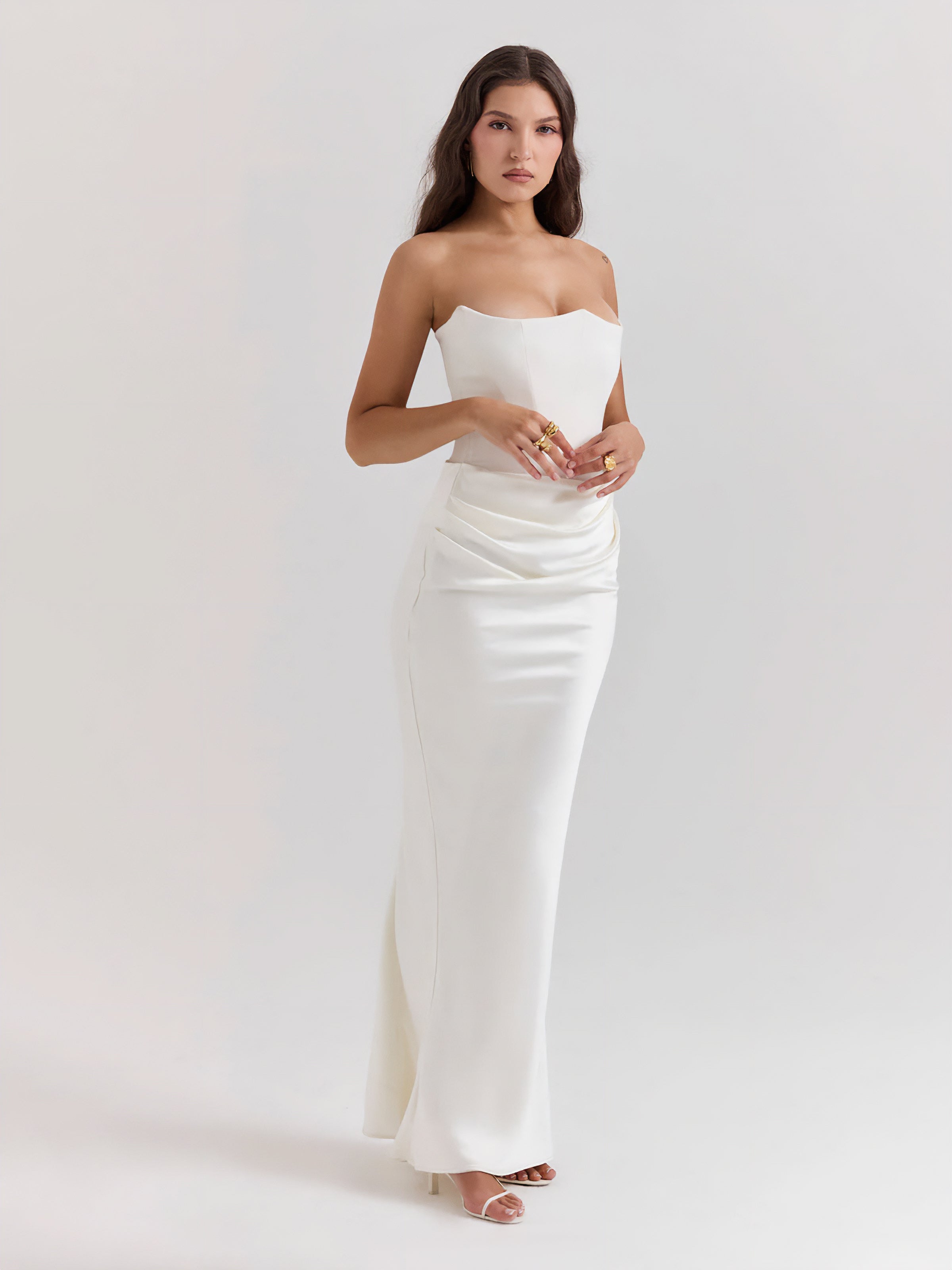 ROSALIND MAXI DRESS - WHITE