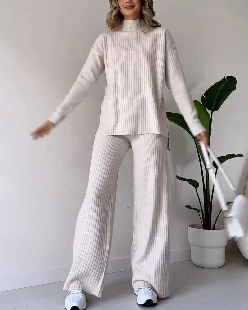 CLAIRE KNIT SET - WHITE