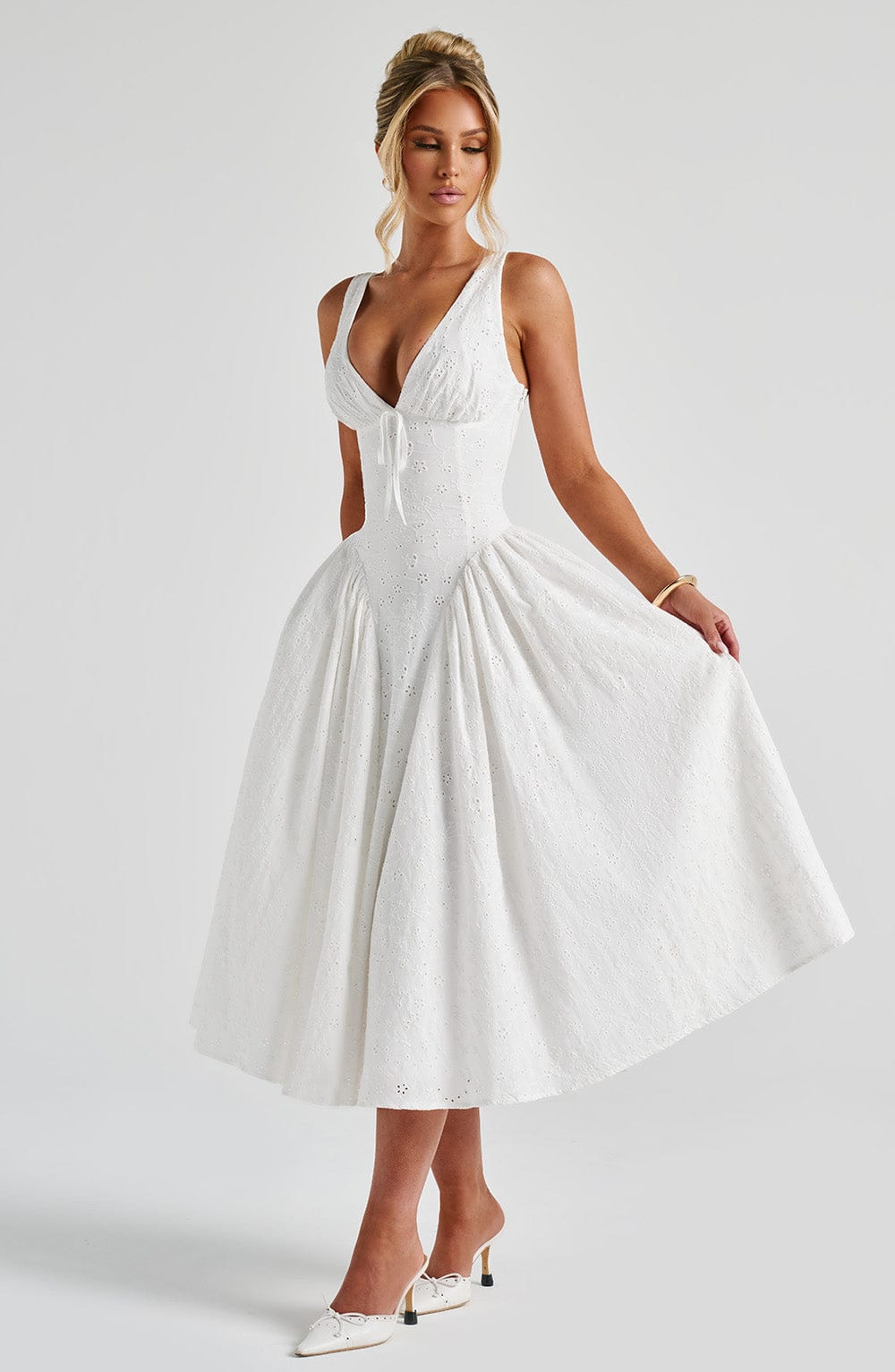 Monroe Midi Dress - Ivory