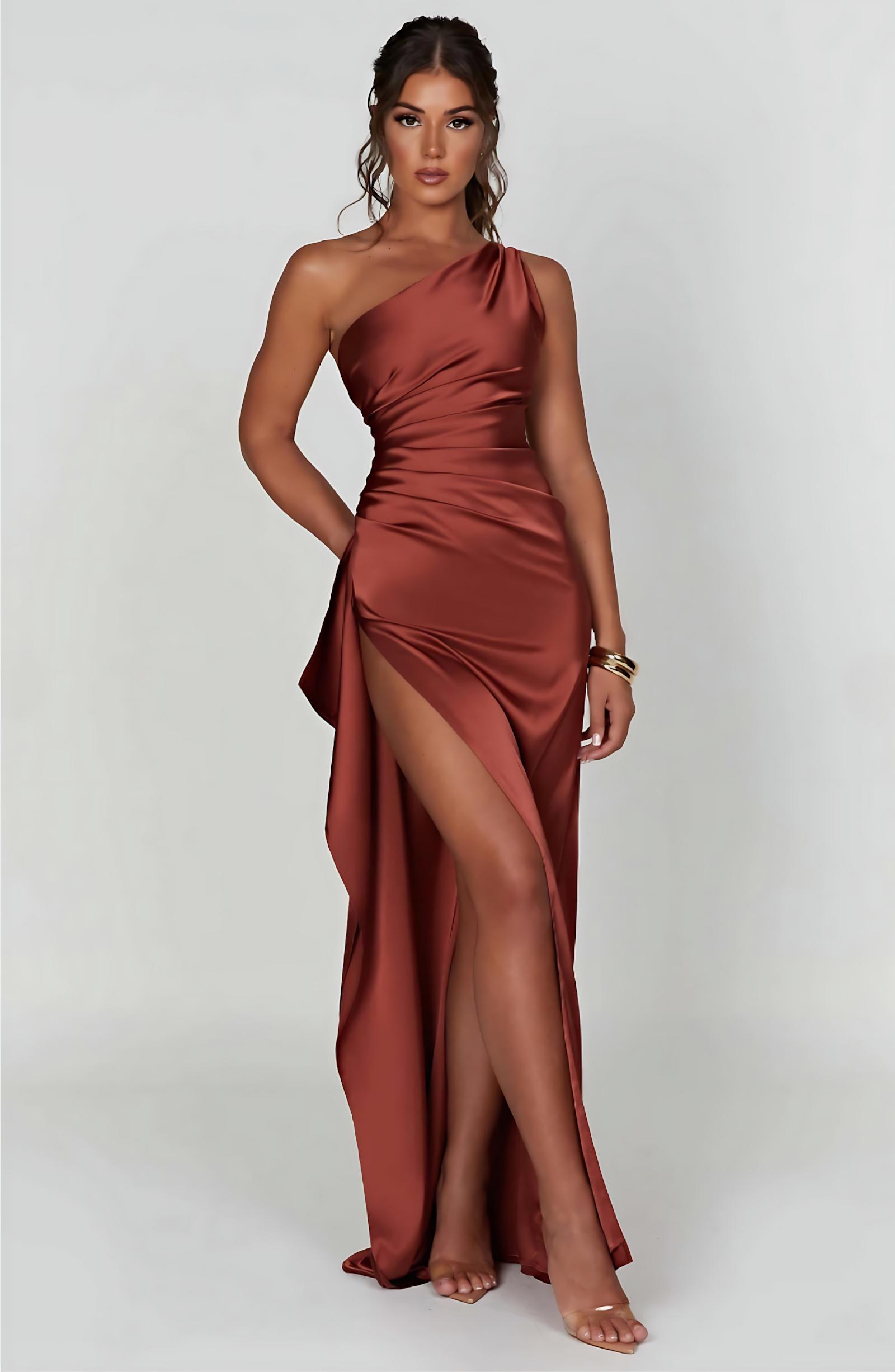 AMARA MAXI DRESS - RUST