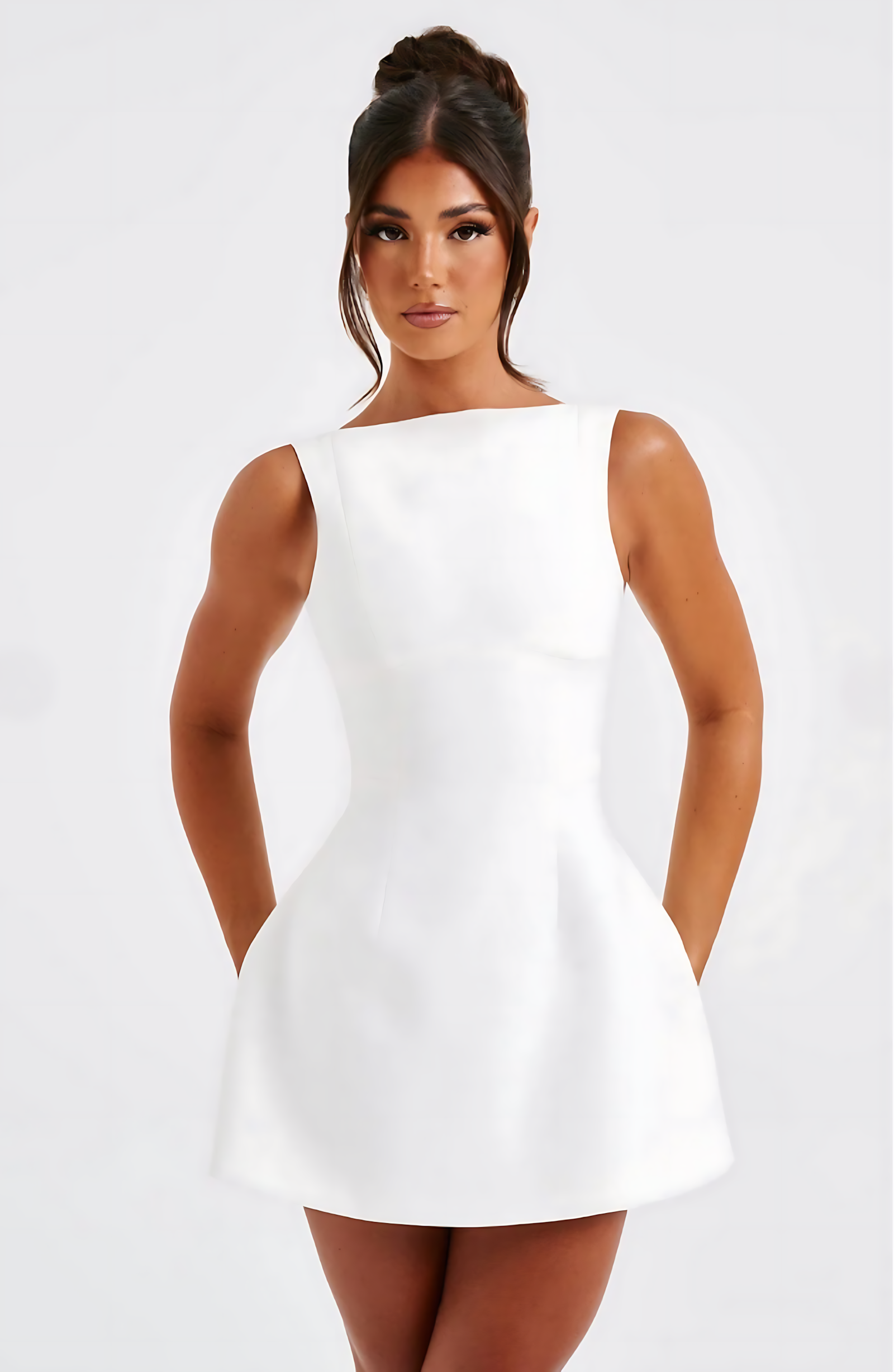 BEAU MINI DRESS - WHITE